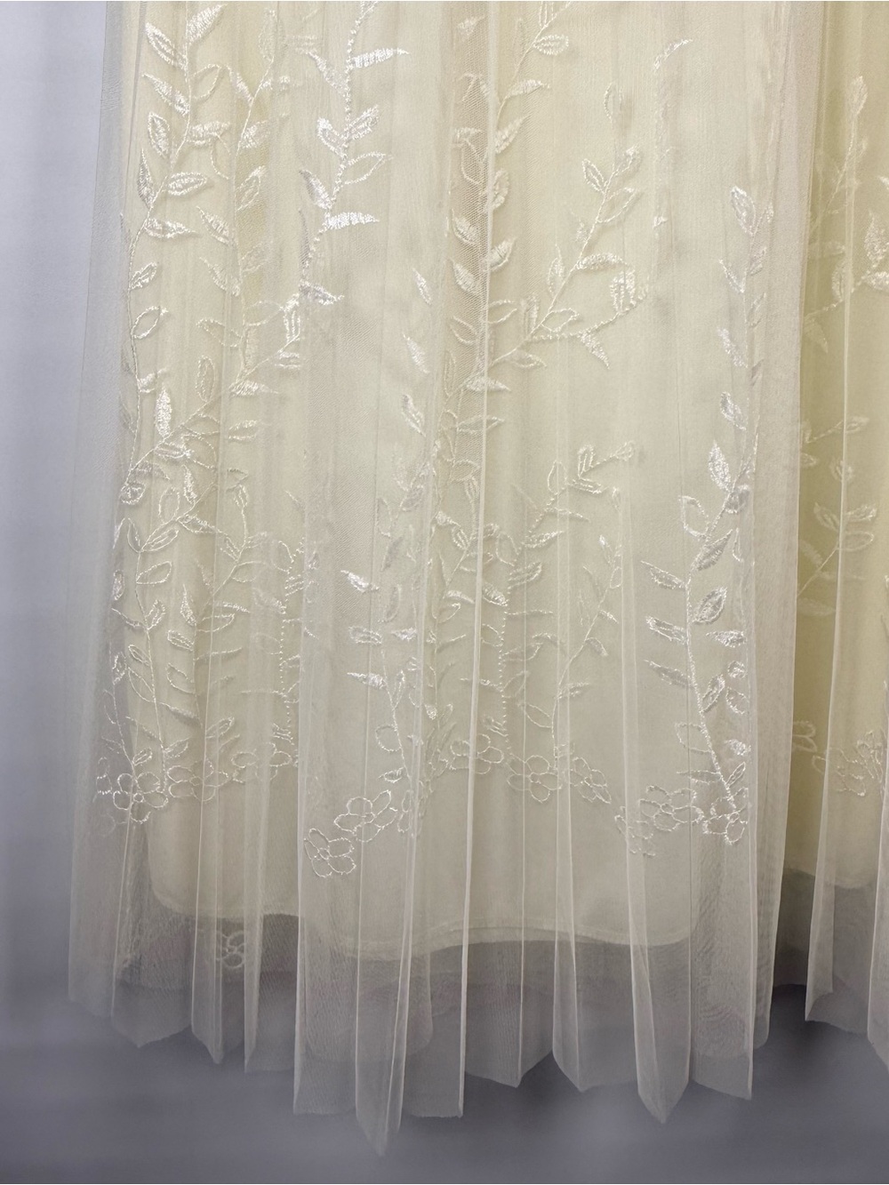 NWT MetroWear Ivory Whimsical Tulle Midi Skirt Cottagecore Fairy Romantic - Picture 5 of 13